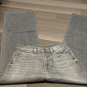 High rise bell bottom jeans